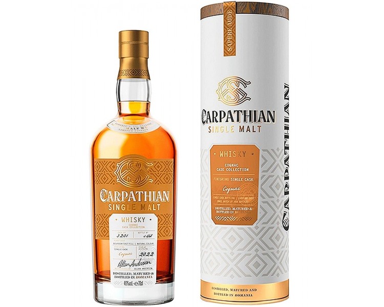 WHISKY CARPATHIAN SINGLE MALT COGNAC 0.7L