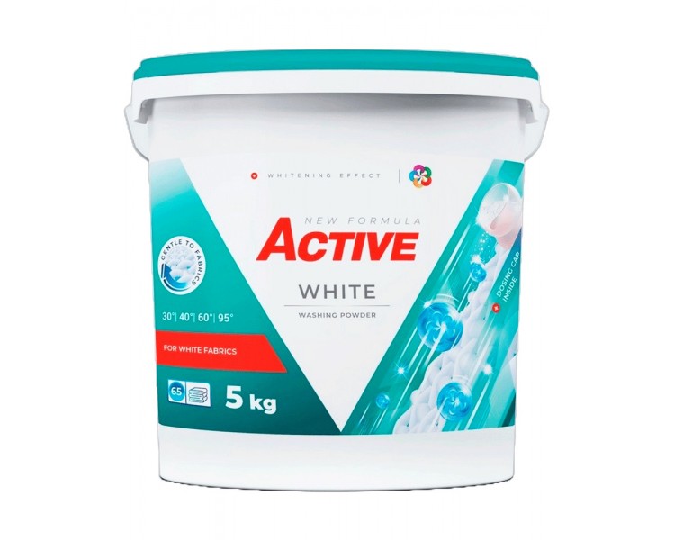 ACTIVE DETERGENTE POLVO WHITE 5KG