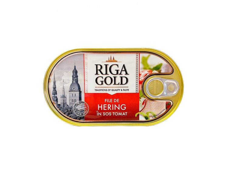 RIGA HERING FILE SOS TOMATE 190G/36