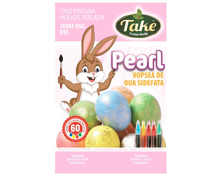 TAKE PINTURA HUEVOS PERLADA 4 COLORES (60 HUEVOS) /13