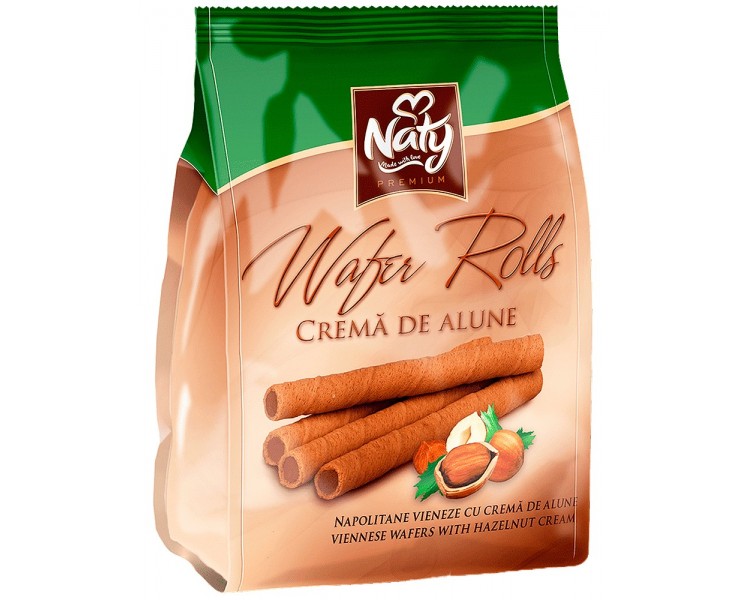 NATY BARQUILLOS ROLLS AVELLANA 200G/9