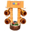 ART JUEGO 4 TAZAS CERÁMICA PUERTA DECORACIÓN