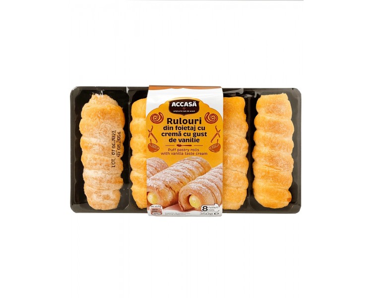 Rulouri cu Crema de Vanilie