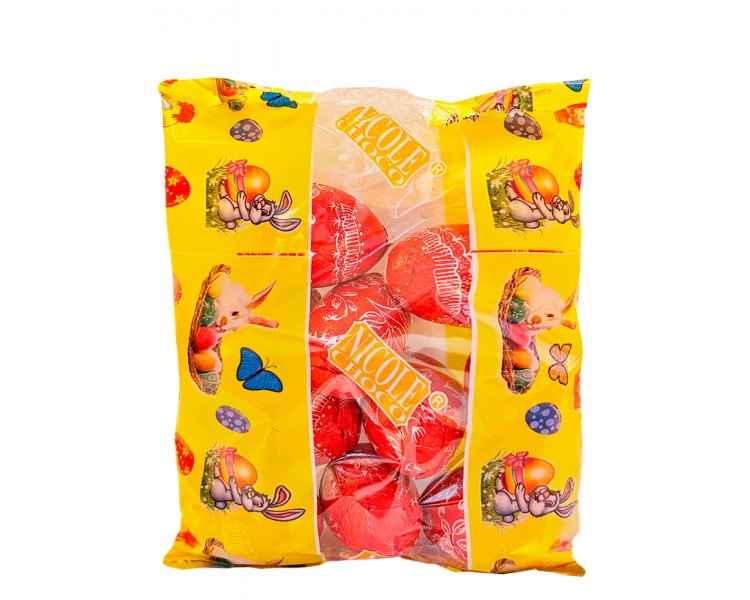 NICOLE HUEVOS CHOCOLATE BORDADOS 150G/25