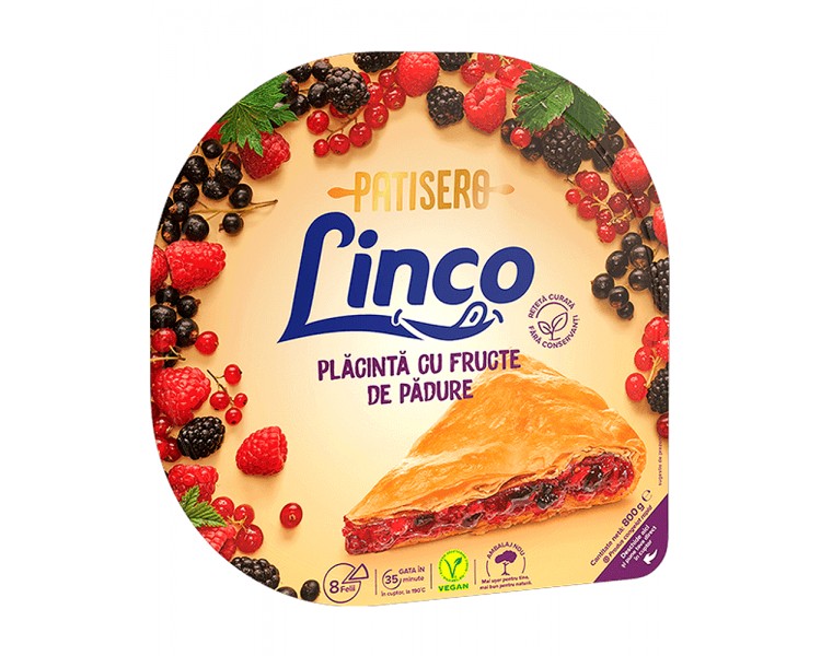 LINCO HOJALDRE FRUTAS DEL BOSQUE 800G/10