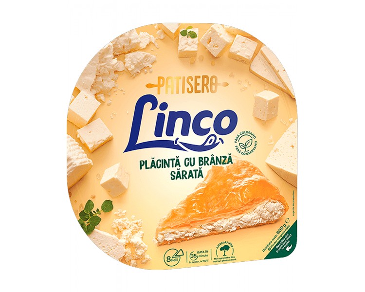 LINCO PLACINTA BRANZA SARATA 800G/10