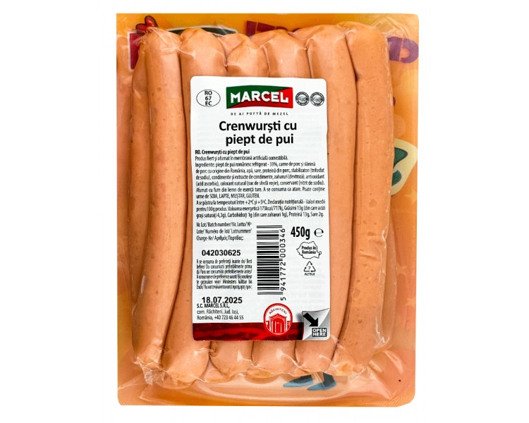 Salchichas de Pechuga de Pollo