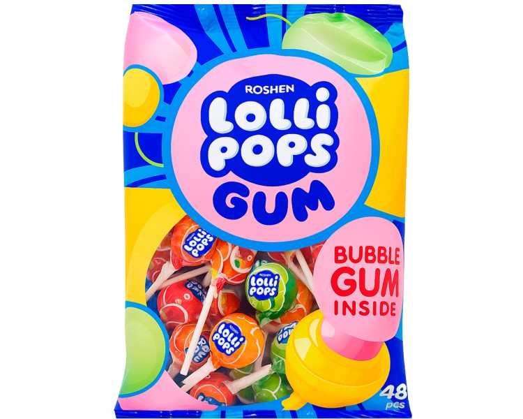 ROSHEN LOLLY POPS CHUPACHUPS GUM MIX 920G/9