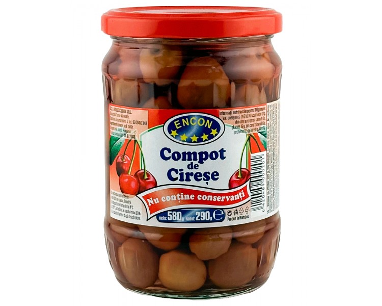 ENCON COMPOTA CEREZA 580G/6