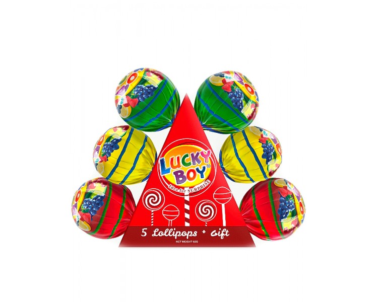 LUCKY LOLLYPOP CHUPACHUPS CHICOS 65G/6