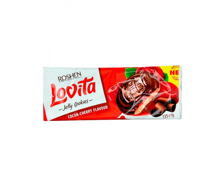 ROSHEN LOVITA GALLETAS CACAO-GUINDAS 135G/21