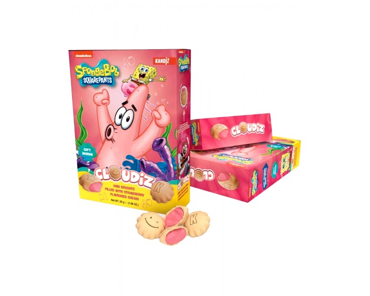 SOLEN CLOUDIZ BISCUITI CAPSUNI 30G/12