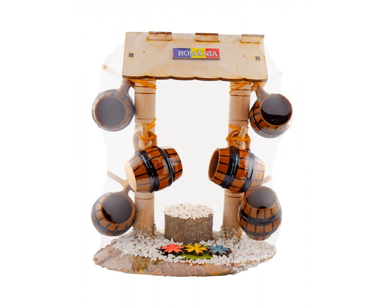 ART JUEGO MINITAZAS SOPORTE POZO DECORACIÓN