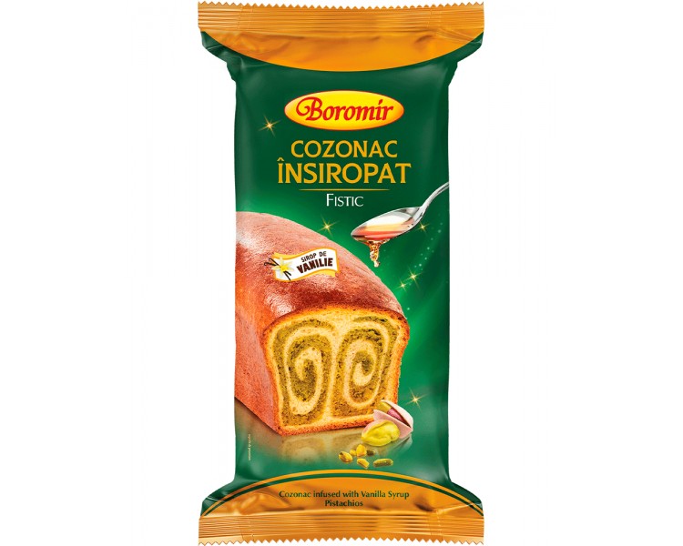 BOROMIR COZONAC INSIROPAT FISTIC 550G/9
