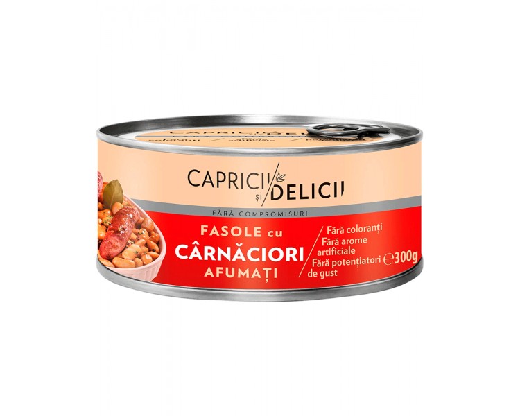 CAPRICII ALUBIAS CON MINICHORIZO AHUMADO 300G/6