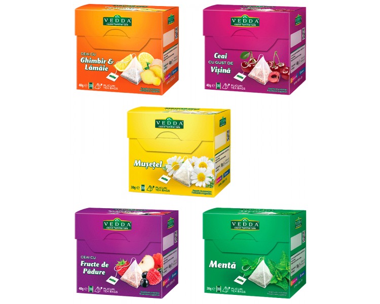 INFUSIONES VEDDA PACK 9+1 PIRAMIDE