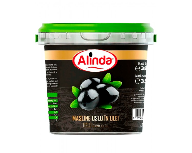 OLIVEROM ALINDA MASLINE NEGRE SELE 350G