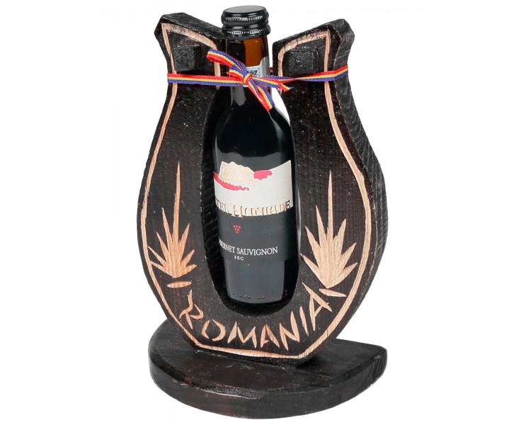 ART SOPORTE HERRADURA BOTELLA VINO 24CM