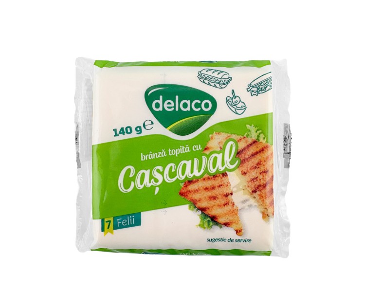 DELACO QUESO FUNDIDO LONCHAS QUESO CURADO 140G/16