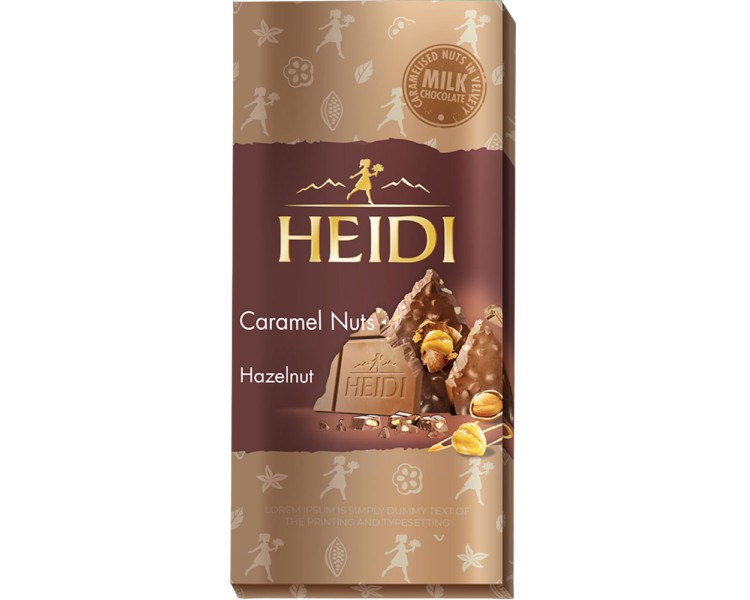 HEIDI CHOCOLATE CARAMELO-AVELLANAS 80G/20