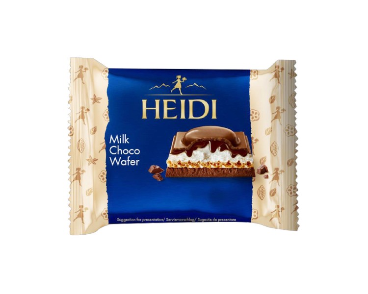 HEIDI BARQUILLOS LECHE-CHOCOLATE 55G/20