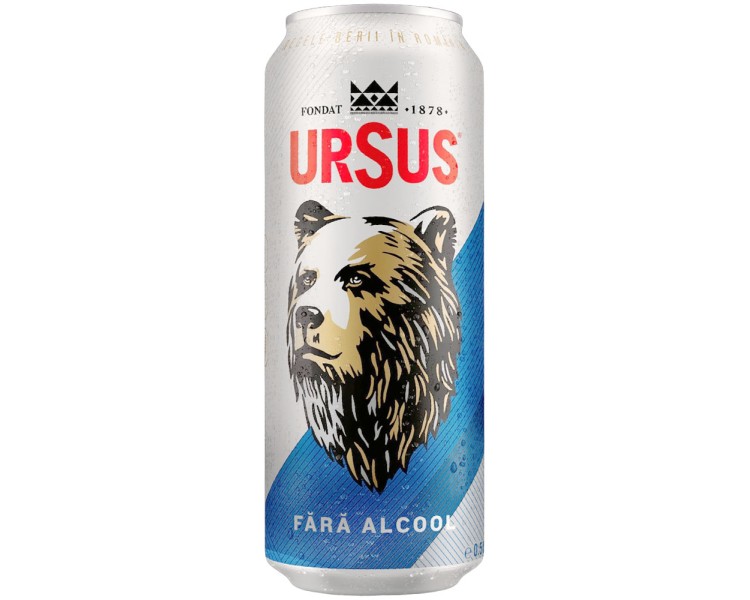 CERVEZA URSUS SIN ALCOHOL LATA 0.5L/24