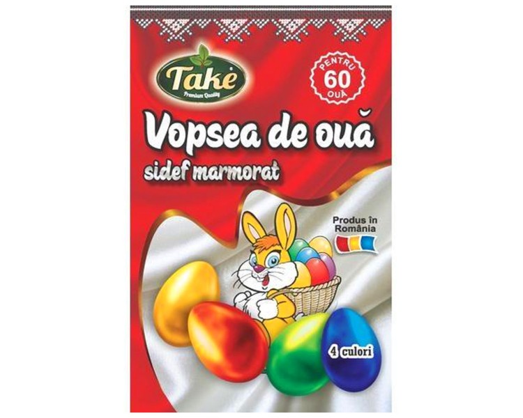 TAKE PINTURA HUEVOS PERLADA 4 COLORES 28ML/5