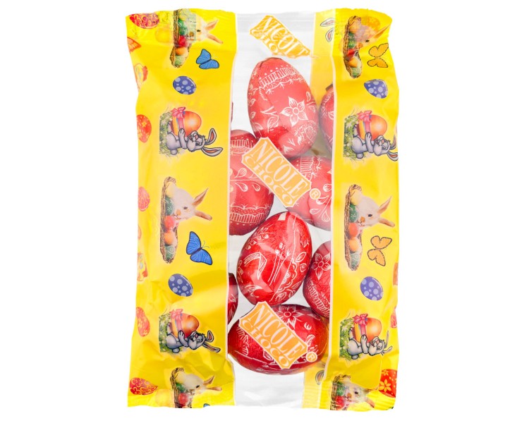 NICOLE HUEVOS CHOCOLATE BORDADOS 150G/25
