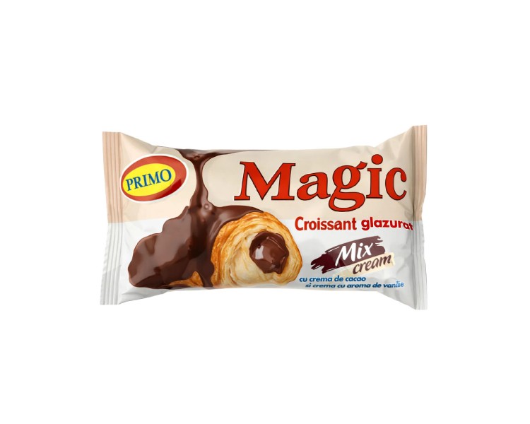 MAGIC CROISSANT CACAO-VAINILLA GLASEADO 90G/30