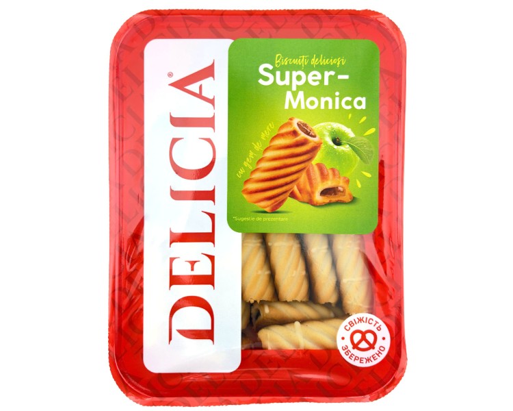 DELICIA MONICA GALLETAS MERMELADA MANZANA 650G/5