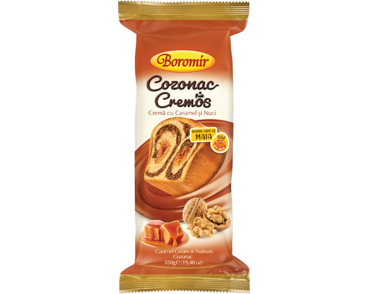 BOROMIR COZONAC CARAMEL-NUCI 550G/9