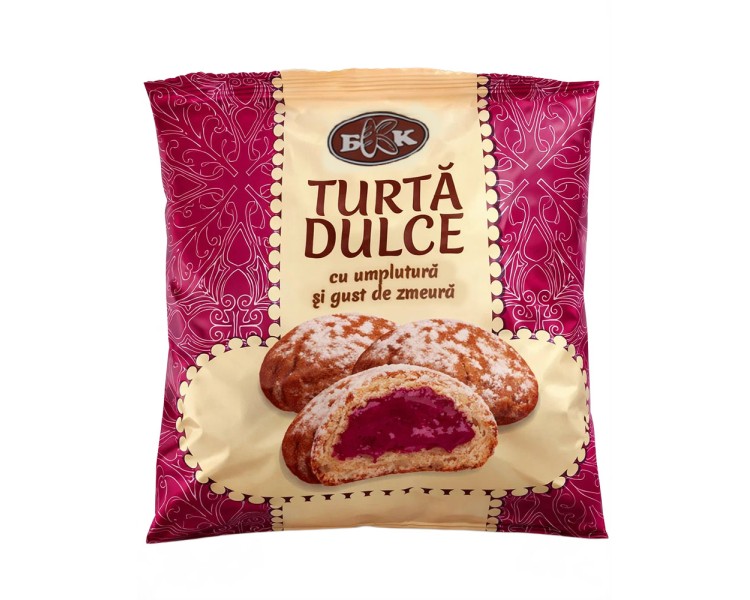 BKK TURTA DULCE ZMEURA 190G/24