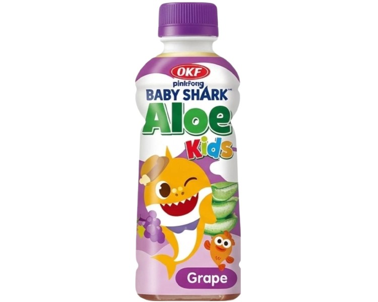 OKF BABYSHARK KIDS ALOE VERA UVA 240ML/24