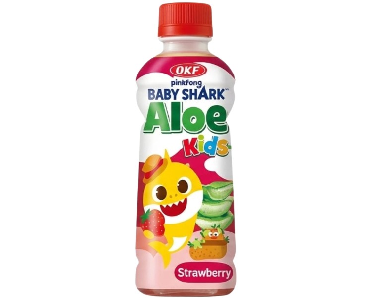 OKF BABYSHARK KIDS ALOE VERA FRESA 240ML/24