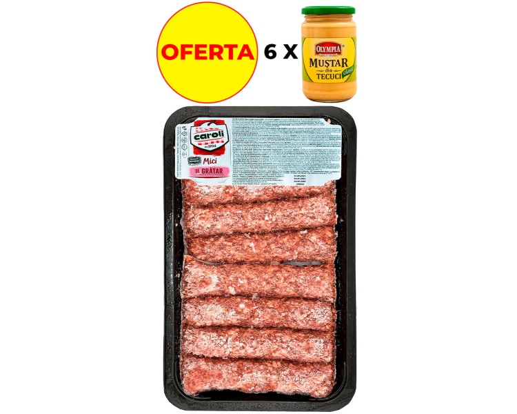CAROLI CARNE PICADA MICI BARBACOA PESO VARIABLE 1.35KG/4