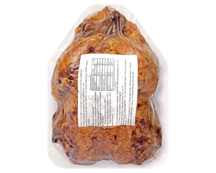 EDENIA POLLO ENTERO TASTY 1KG/4