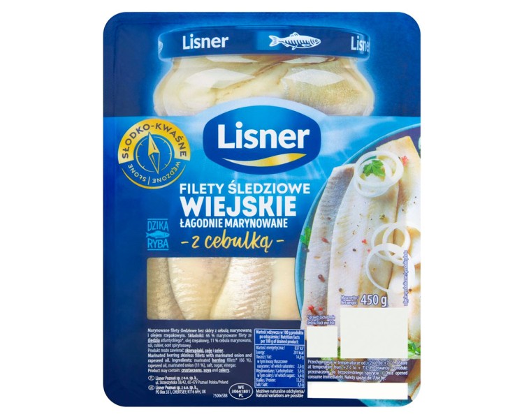 LISNER FILETE HERING STIL RUSTIC ULEI 450G/9