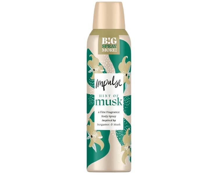 DEO IMPULSE HINT OF MUSK 150ML/6