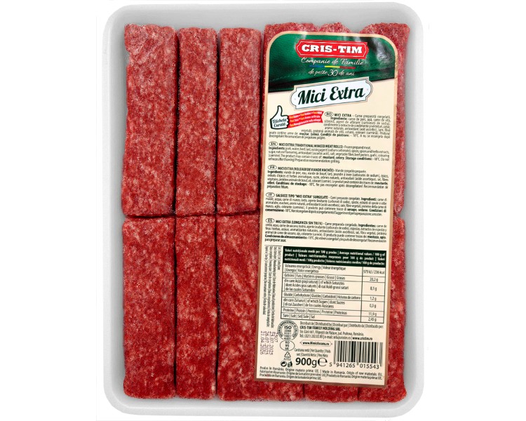 CRISTIM CARNE PICADA MICI 900G/12