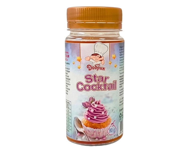 DK COCKTAIL TOPPINGS STAR 80G/12