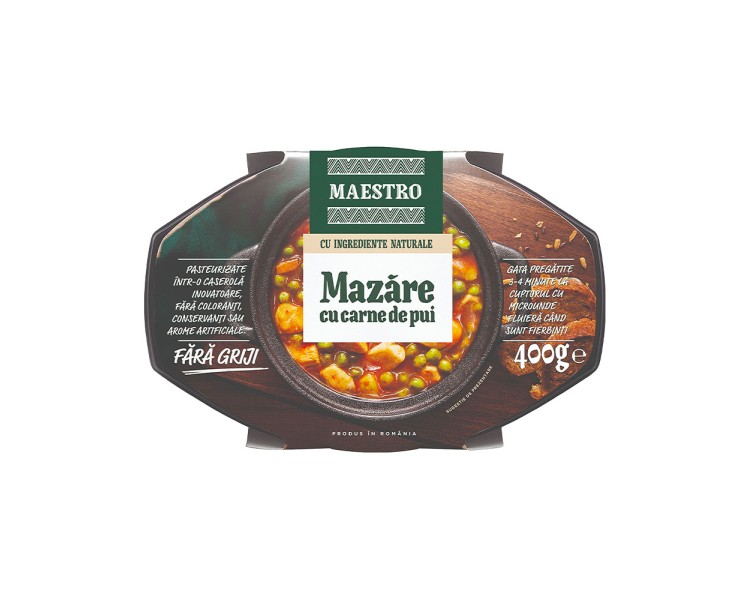 CAROLI MAESTRO GUISANTES CARNE POLLO 350G/6