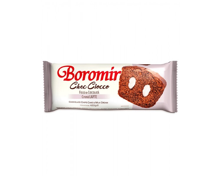 BOROMIR BIZCOCHO CHOCOLATE-CREMA LECHE 450G/10