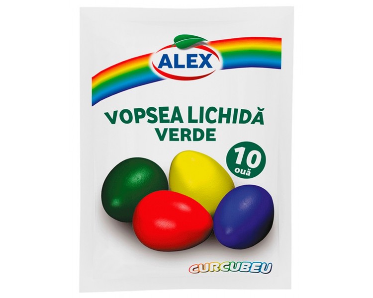 ALEX PINTURA LIQUIDA HUEVOS VERDE 5G/30