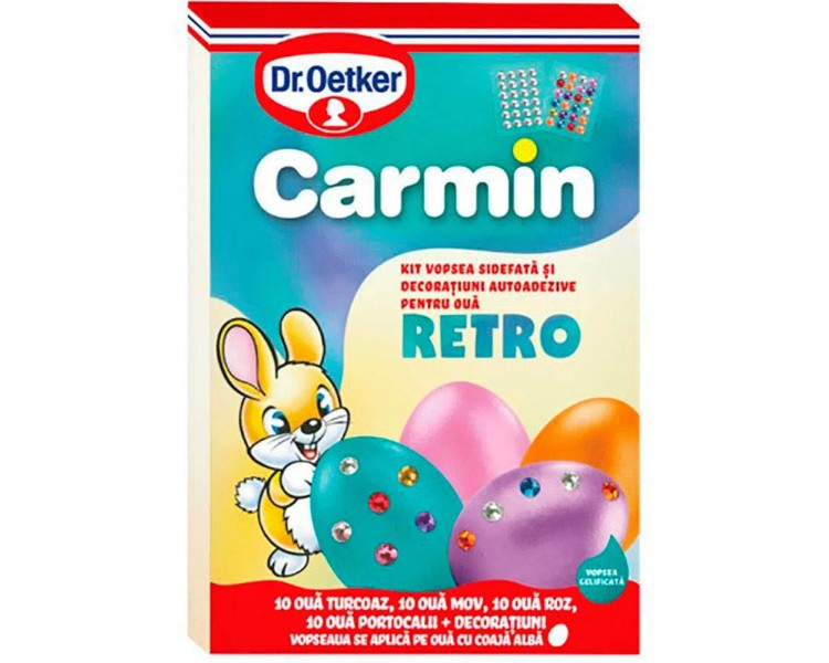 DR.OETKER KIT CARMIN GEL PERLADO HUEVOS RETRO 20G/30