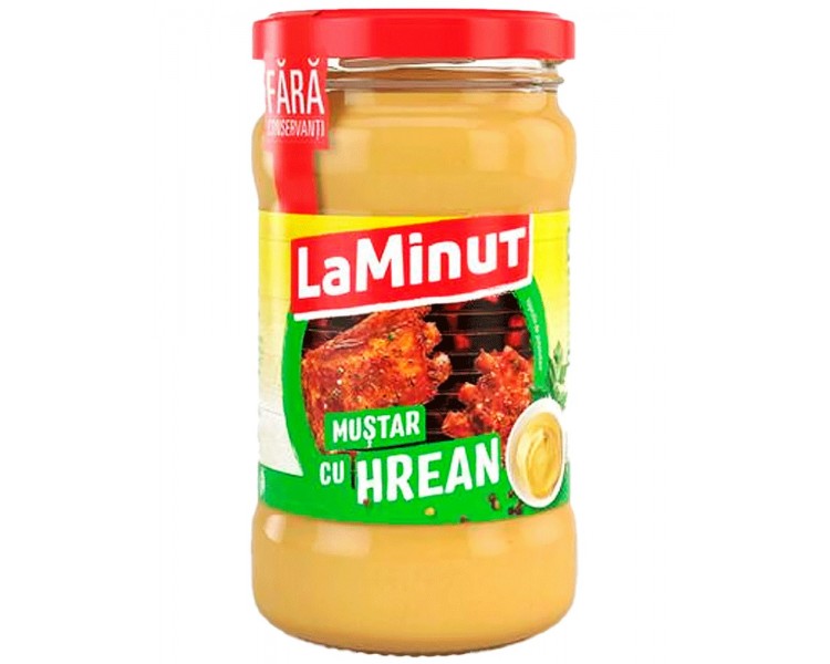 LA MINUT MOSTAZA CON RÁBANO 300G/6