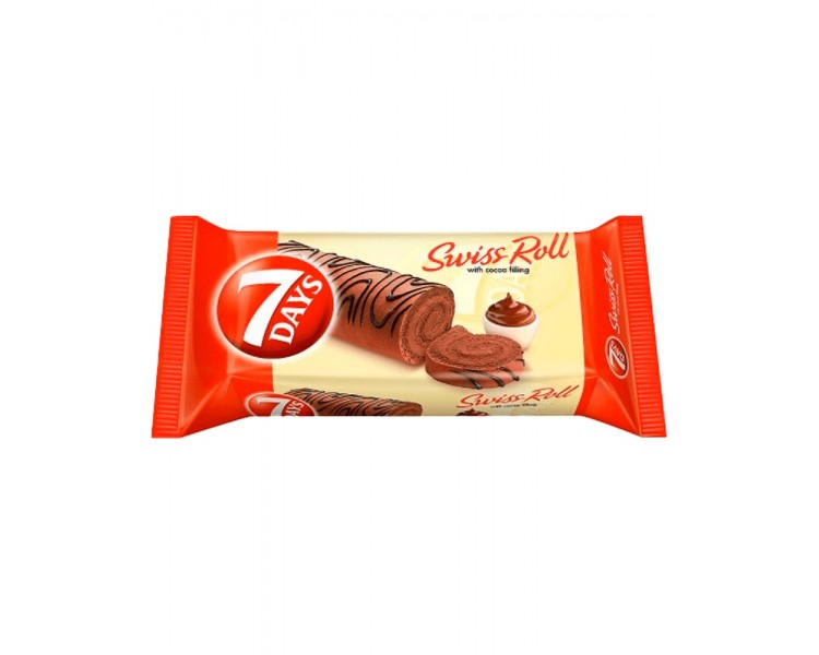 Rulada Swiss Roll cu Cacao 7 Days 200G*10
