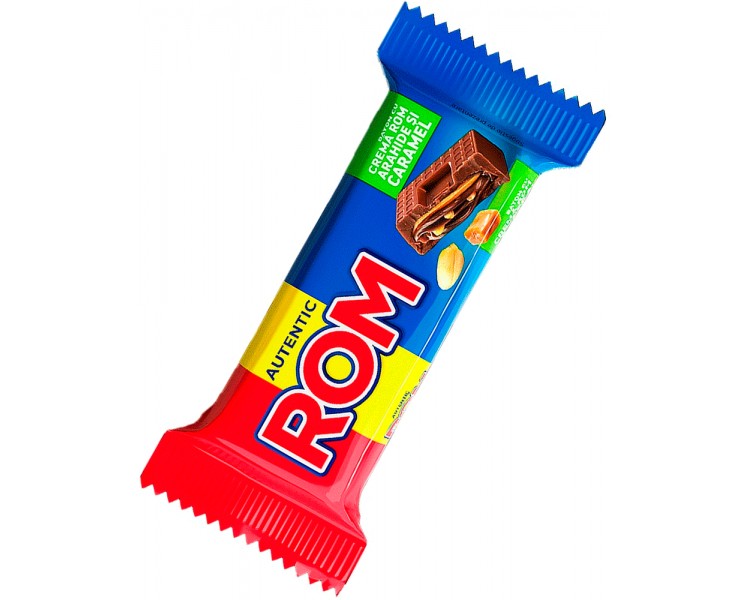 Chocolatina Autentic Ron con Cacahuetes y Caramelo